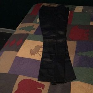 Black Leather Pants Size 9 long